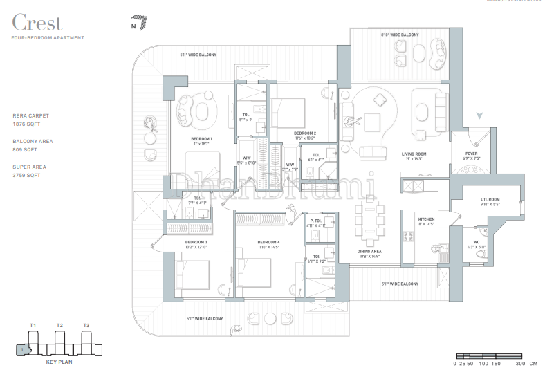 4BHK ,Indiabulls Estate & Club | Dhanbhumi